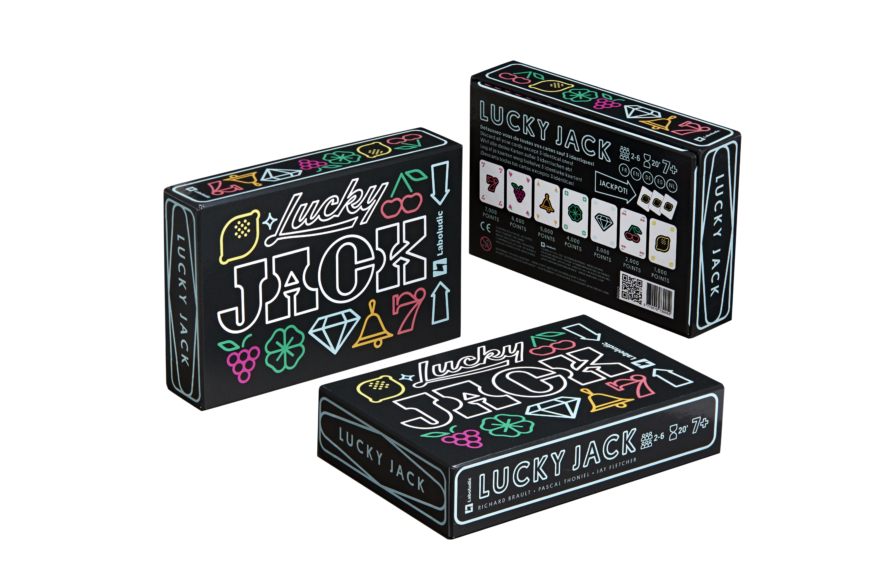 Visuel avant et arrière boite du jeu Lucky Jack