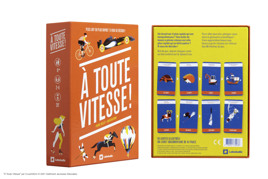 Vue avant arrière de la boite du jeu À toute vitesse